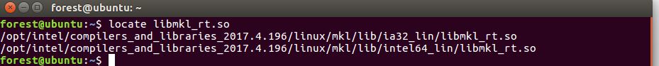 ImportError:libmkl_rt.so:cannot open shared object file