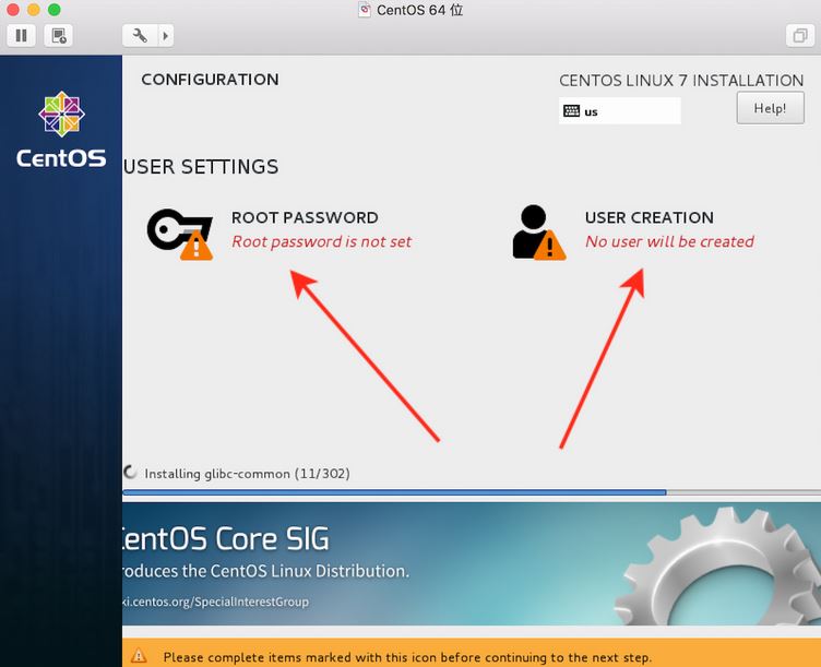 MacProʹVMware FusionװCentOS7 minimal