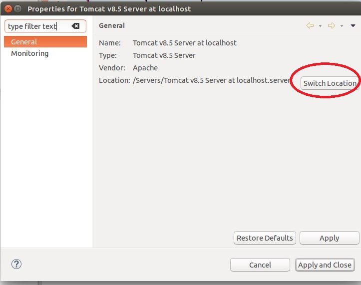 Ubuntu+eclipse+Tomcatvhttp://localhost:8080404