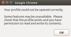 Linux޸ChromeġYour profile could not be opened correc